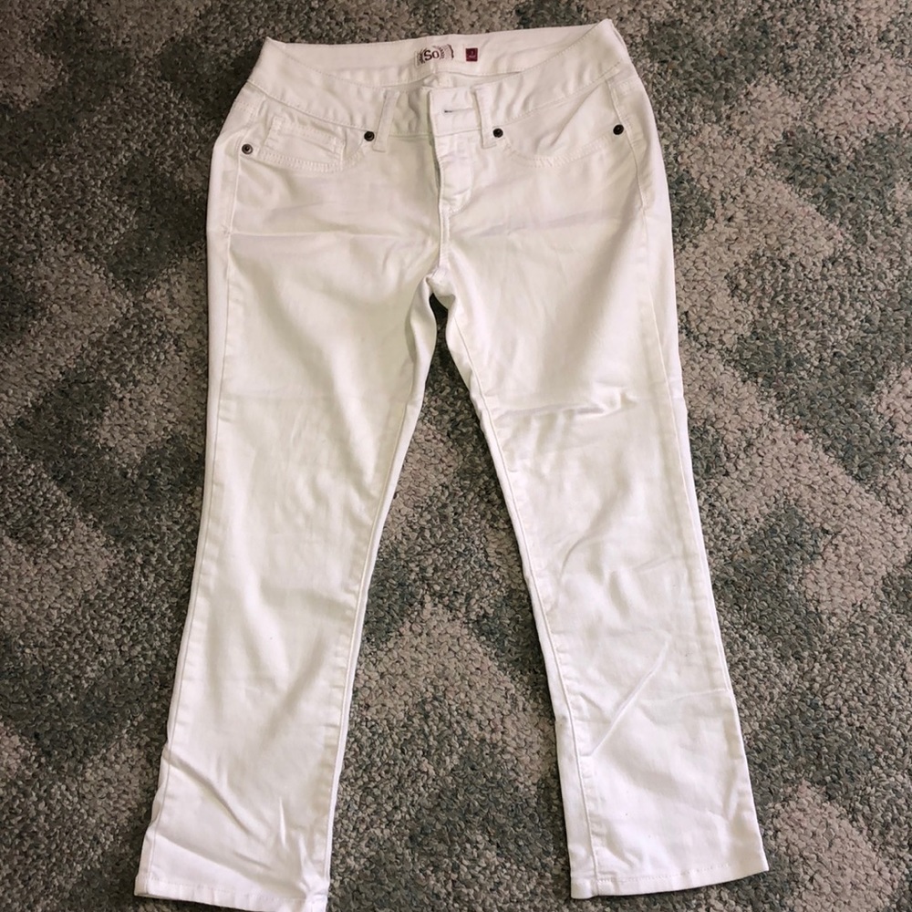 White Capri jeggings SIZE: 3